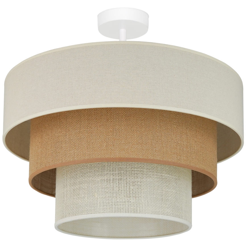 Brilagi - Nadgradni luster DENVER LUNETA 1xE27/15W/230V pr. 45 cm bež/smeđa/krem