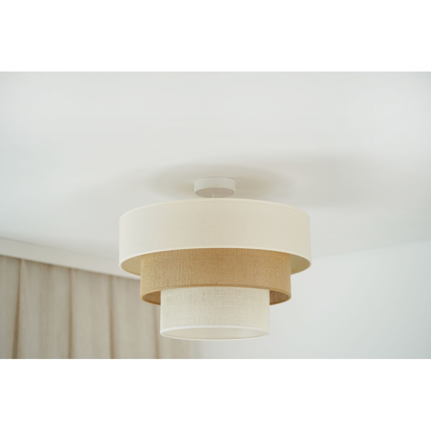 Brilagi - Nadgradni luster DENVER LUNETA 1xE27/15W/230V pr. 45 cm bež/smeđa/krem