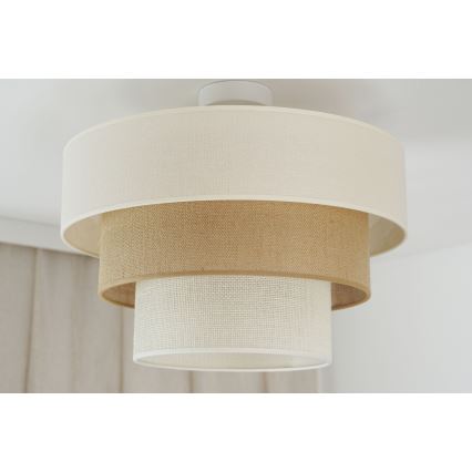 Brilagi - Nadgradni luster DENVER LUNETA 1xE27/15W/230V pr. 45 cm bež/smeđa/krem