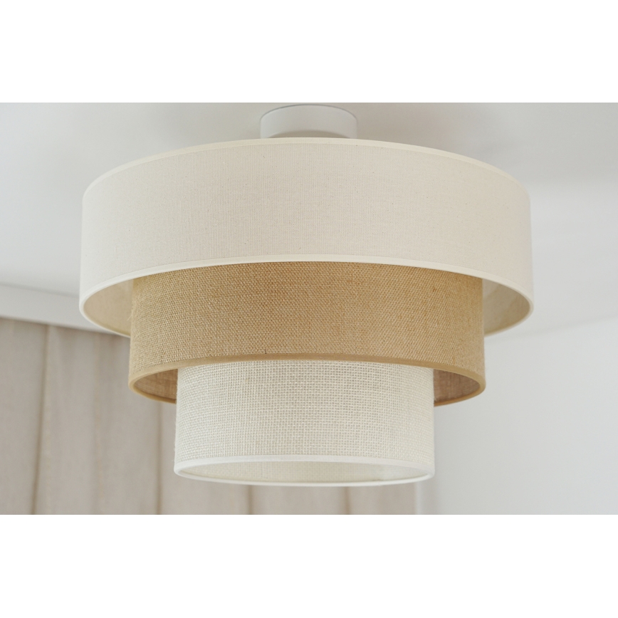 Brilagi - Nadgradni luster DENVER LUNETA 1xE27/15W/230V pr. 45 cm bež/smeđa/krem