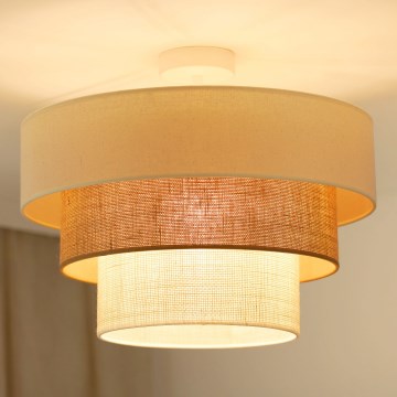 Brilagi - Nadgradni luster DENVER LUNETA 1xE27/15W/230V pr. 45 cm bež/smeđa/krem