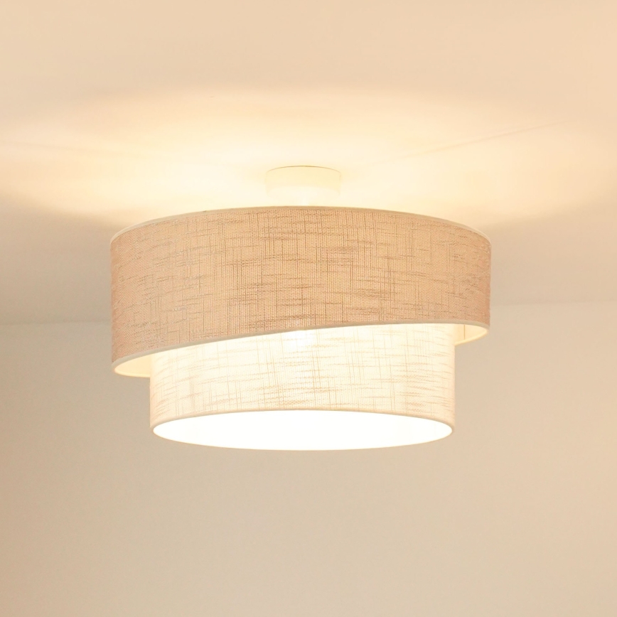 Brilagi - Nadgradni luster DOVER SHINE 1xE27/15W/230V pr. 50 cm siva/krem