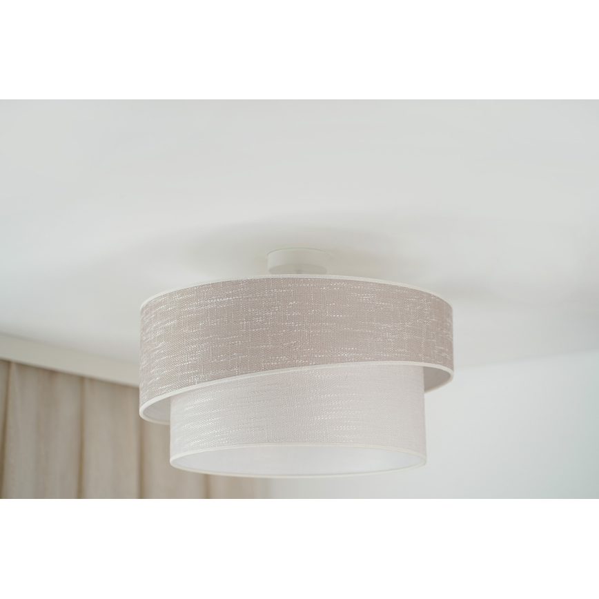 Brilagi - Nadgradni luster DOVER SHINE 1xE27/15W/230V pr. 50 cm siva/krem