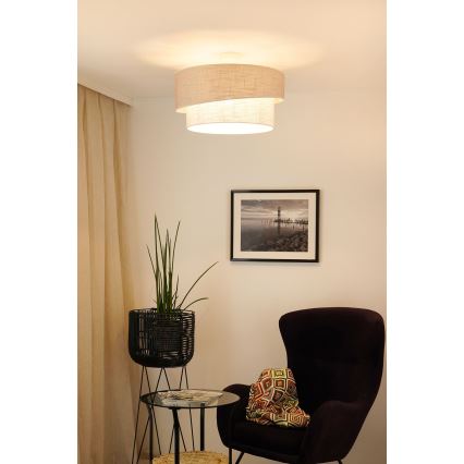Brilagi - Nadgradni luster DOVER SHINE 1xE27/15W/230V pr. 50 cm siva/krem