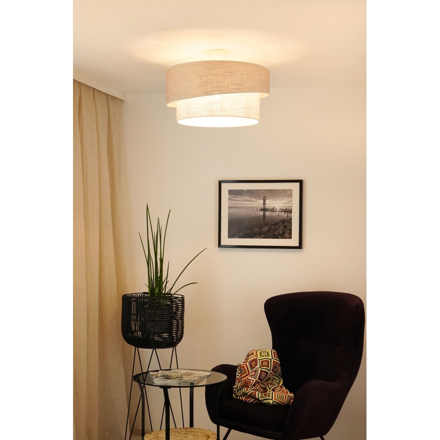 Brilagi - Nadgradni luster DOVER SHINE 1xE27/15W/230V pr. 50 cm siva/krem