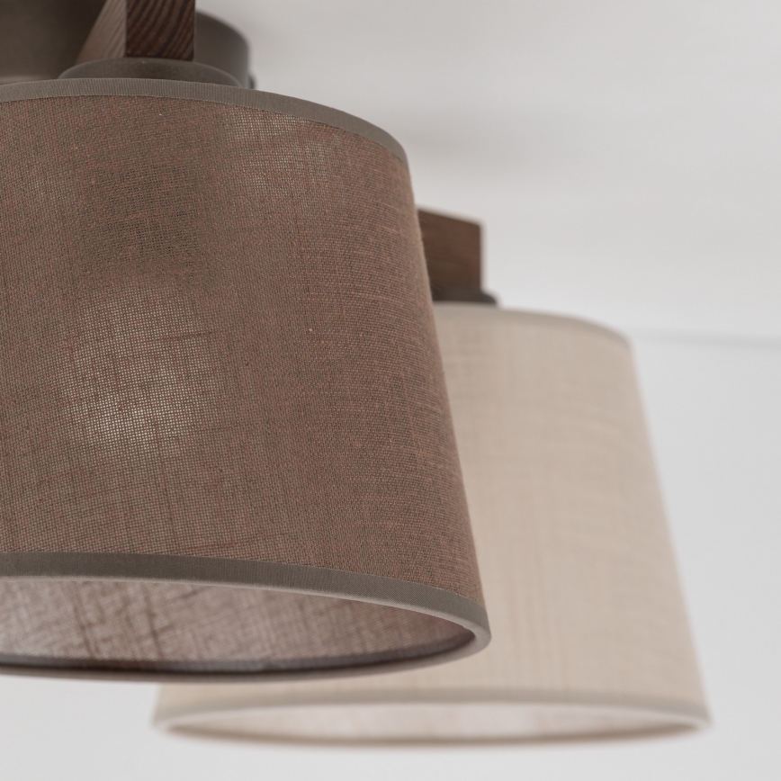 Brilagi - Nadgradni luster LATTE 3xE27/15W/230V borovina/mix