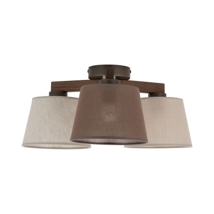 Brilagi - Nadgradni luster LATTE 3xE27/60W/230V borovina/mix