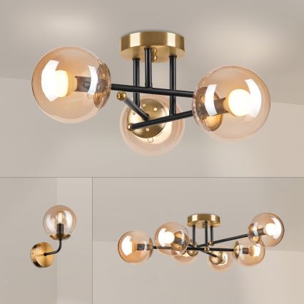 Brilagi - Nadgradni luster MALIVA 3xE14/15W/230V zlatni
