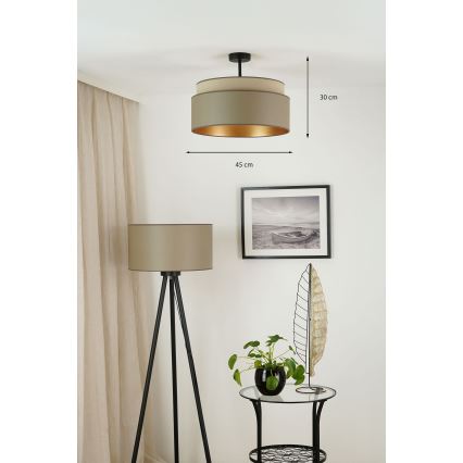 Brilagi - Nadgradni luster OREGON VEGE 1xE27/15W/230V pr. 45 cm siva