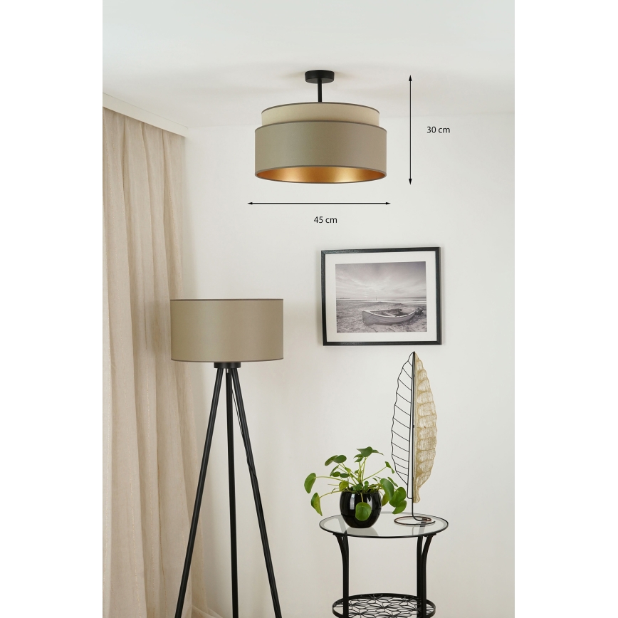 Brilagi - Nadgradni luster OREGON VEGE 1xE27/15W/230V pr. 45 cm siva