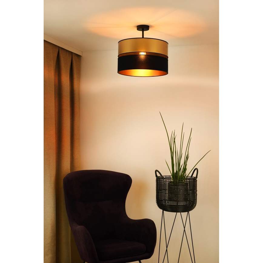Brilagi - Nadgradni luster ROYAL 1xE27/15W/230V pr. 40 cm crna/zlatna