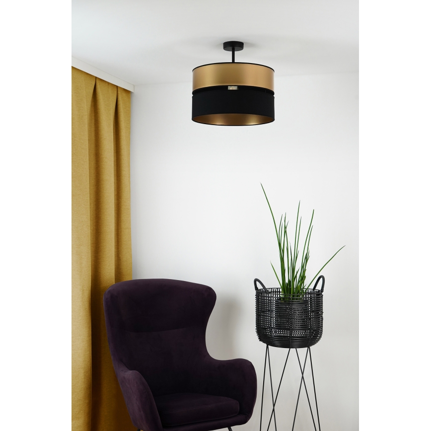 Brilagi - Nadgradni luster ROYAL 1xE27/15W/230V pr. 40 cm crna/zlatna