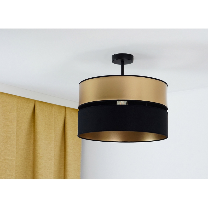Brilagi - Nadgradni luster ROYAL 1xE27/15W/230V pr. 40 cm crna/zlatna
