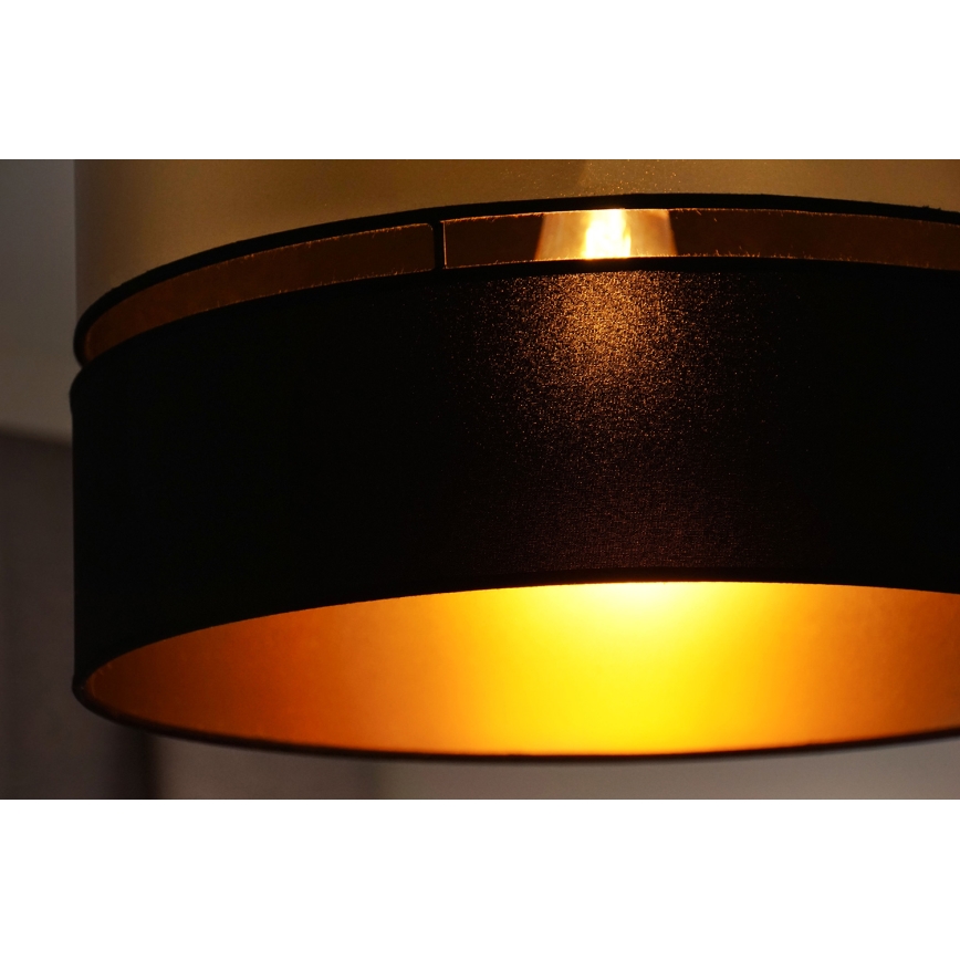 Brilagi - Nadgradni luster ROYAL 1xE27/15W/230V pr. 40 cm crna/zlatna