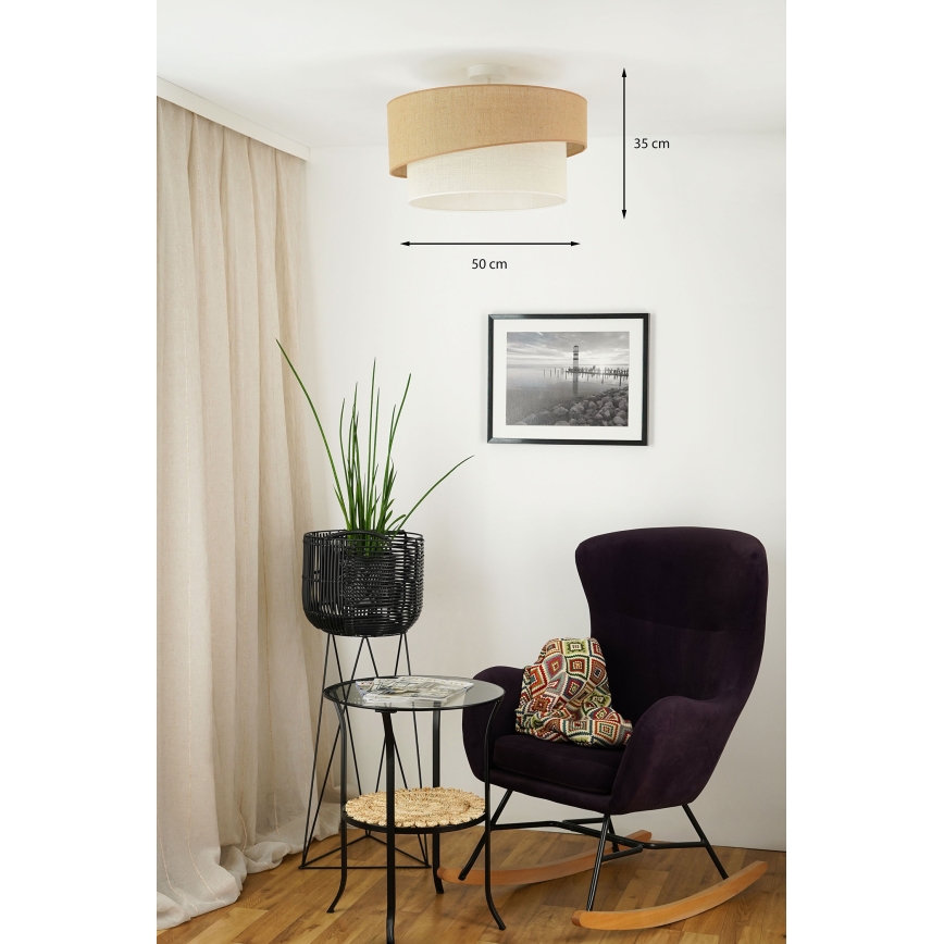 Brilagi - Nadgradni luster SHINE 1xE27/15W/230V pr. 50 cm bež/krem
