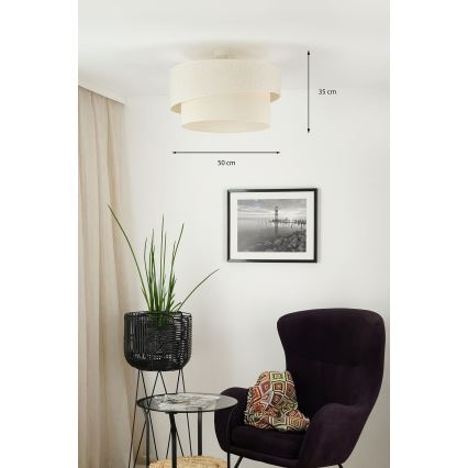 Brilagi - Nadgradni luster SHINE 1xE27/15W/230V pr. 50 cm krem