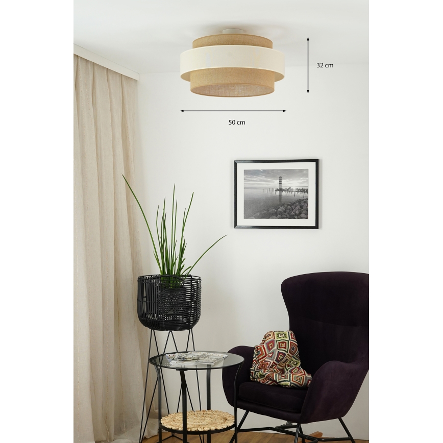 Brilagi - Nadgradni luster SPACE LIGHT 1xE27/15W/230V pr. 50 cm bež/krem