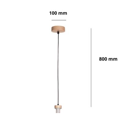 Brilagi - Napojni kabel PARTY, 1x E27/60W/230V, promjer 10 cm, hrast