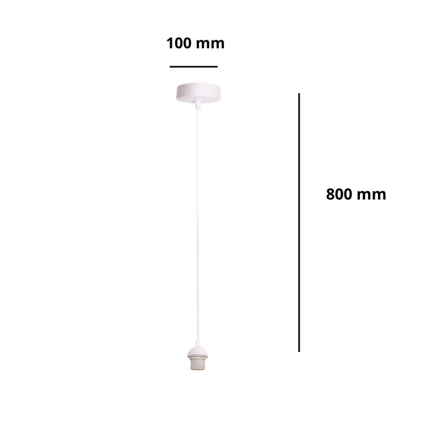 Brilagi - Napojni kabel PARTY 1xE27/60W/230V, promjer 10 cm, bijeli