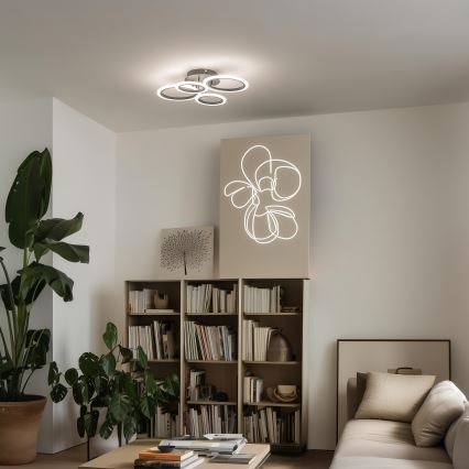 Brilagi - LED stropni luster ORBITS s prigušivanjem LED/50W/230V 3000-6500K crni + daljinski upravljač