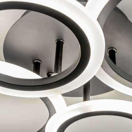 Brilagi - LED stropni luster ORBITS s prigušivanjem LED/50W/230V 3000-6500K crni + daljinski upravljač