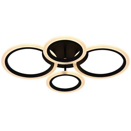 Brilagi - LED stropni luster ORBITS s prigušivanjem LED/50W/230V 3000-6500K crni + daljinski upravljač
