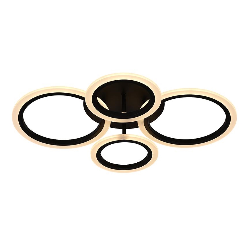 Brilagi - LED stropni luster ORBITS s prigušivanjem LED/50W/230V 3000-6500K crni + daljinski upravljač