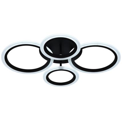Brilagi - LED stropni luster ORBITS s prigušivanjem LED/50W/230V 3000-6500K crni + daljinski upravljač