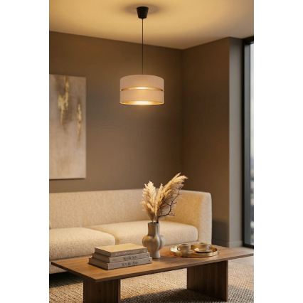 Brilagi - Ovjesni luster na sajli DUO-DUO 1xE27/60W/230V Ø 40 cm bež/zlatna