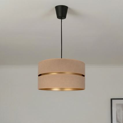 Brilagi - Ovjesni luster na sajli DUO-DUO 1xE27/60W/230V Ø 40 cm bež/zlatna