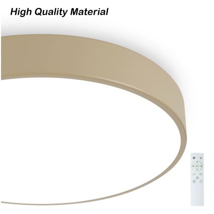 Brilagi - LED prigušiva stropna svjetiljka POOL SMART LED/60W/230V 3000-6000K promjer 50 cm Wi-Fi Tuya bež + daljinski upravljač