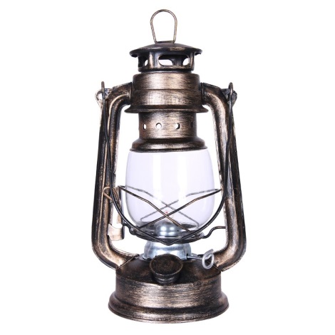 Brilagi - Petrolejska lampa LANTERN 24,5 cm bakrena