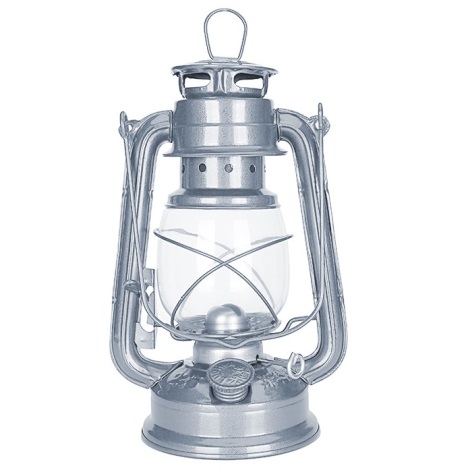 Brilagi - Petrolejska lampa LANTERN 24,5 cm srebrna