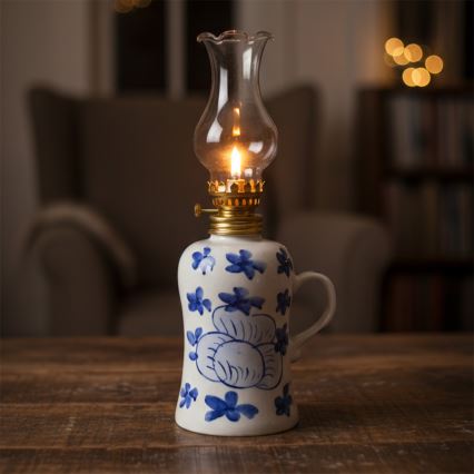 Brilagi - Petrolejska lampa MERLIN bijela/plava