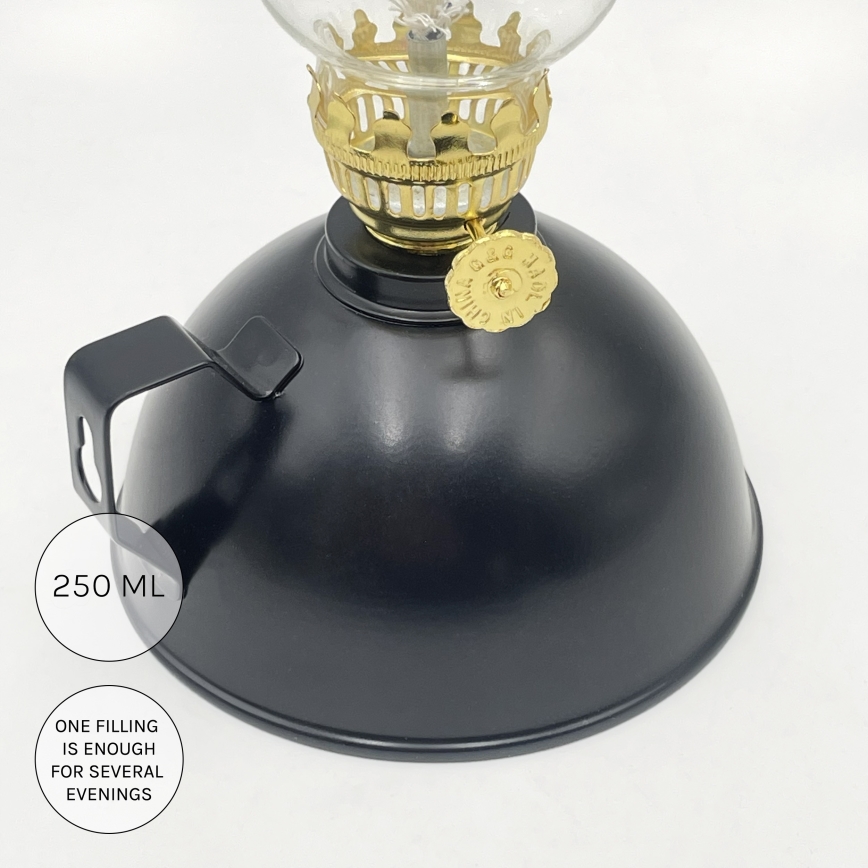 Brilagi - Petrolejska lampa MERLIN crna