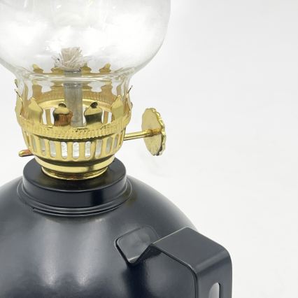 Brilagi - Petrolejska lampa MERLIN crna