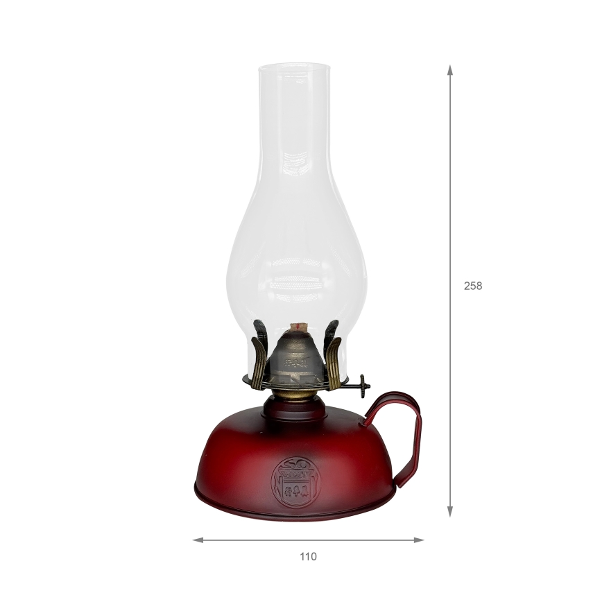 Brilagi - Petrolejska lampa MERLIN crvena