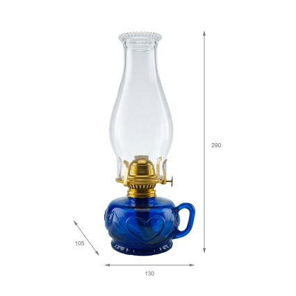 Brilagi - Petrolejska lampa MERLIN plava