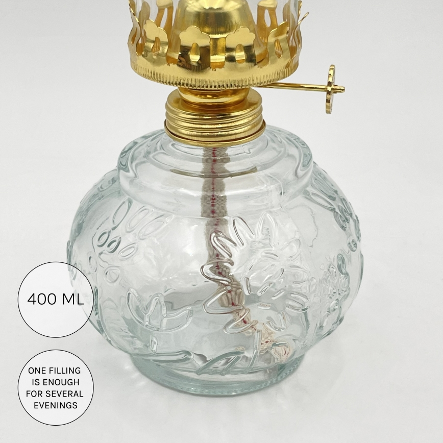 Brilagi - Petrolejska lampa MERLIN prozirna