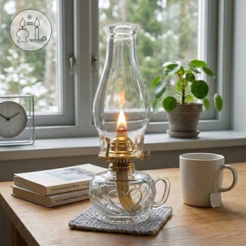Brilagi - Petrolejska lampa MERLIN prozirna