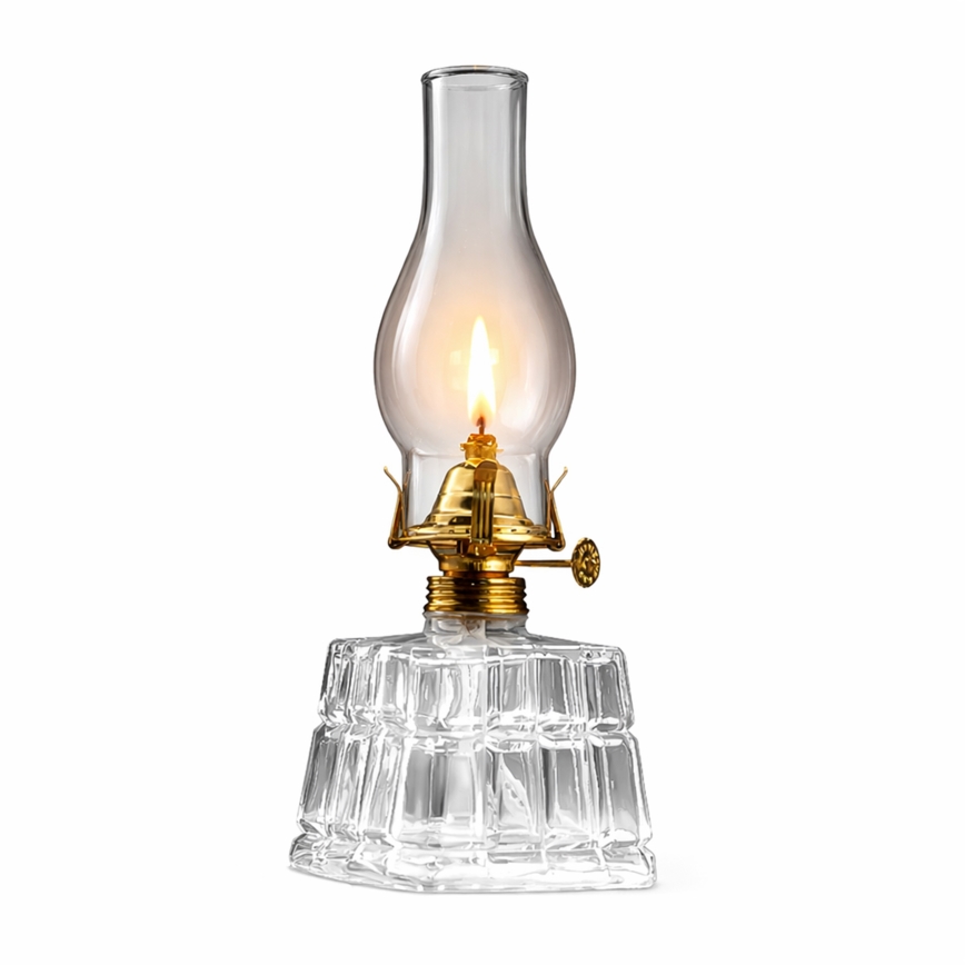 Brilagi - Petrolejska lampa MERLIN prozirna/zlatna