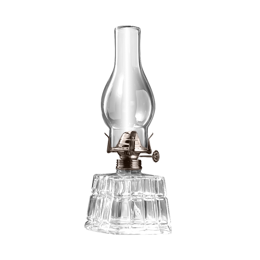 Brilagi - Petrolejska lampa MERLIN prozirna/zlatna/patina