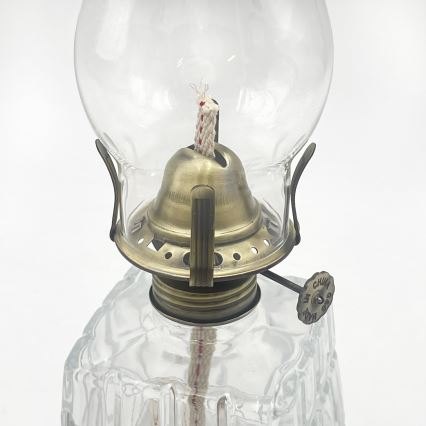 Brilagi - Petrolejska lampa MERLIN prozirna/zlatna/patina
