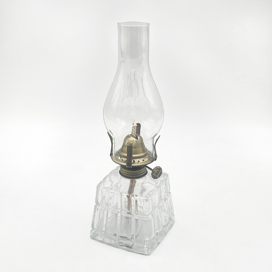 Brilagi - Petrolejska lampa MERLIN prozirna/zlatna/patina
