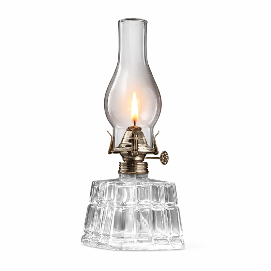 Brilagi - Petrolejska lampa MERLIN prozirna/zlatna/patina