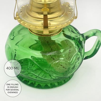 Brilagi - Petrolejska lampa MERLIN zelena