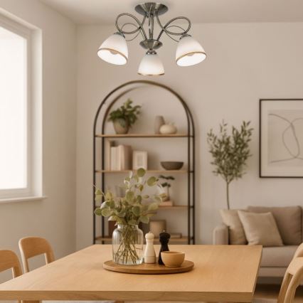 Brilagi - Plafonjera FRED 3xE27/60W/230V Ø 59 cm brončana