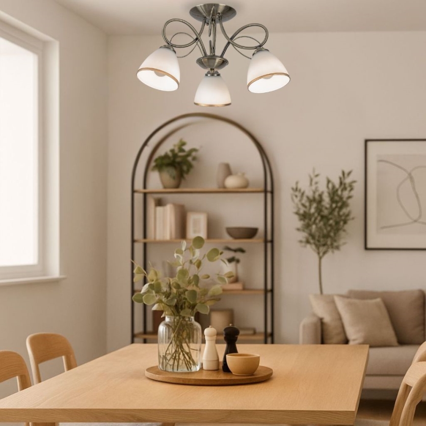 Brilagi - Plafonjera FRED 3xE27/60W/230V Ø 59 cm brončana