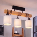 Brilagi - Plafonjera NUBILA 3xE27/60W/230V borovina/bijela