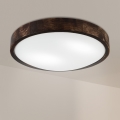 Brilagi - Plafonska svjetiljka CARVALHO SLIM SMOKEY 2xE27/60W/230V hrast Ø 37,5 cm